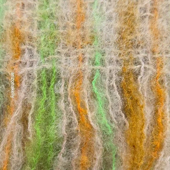 Vintage PERFECT Mohair Wool Scarf Retro London Bermuda - Picture 8 of 10